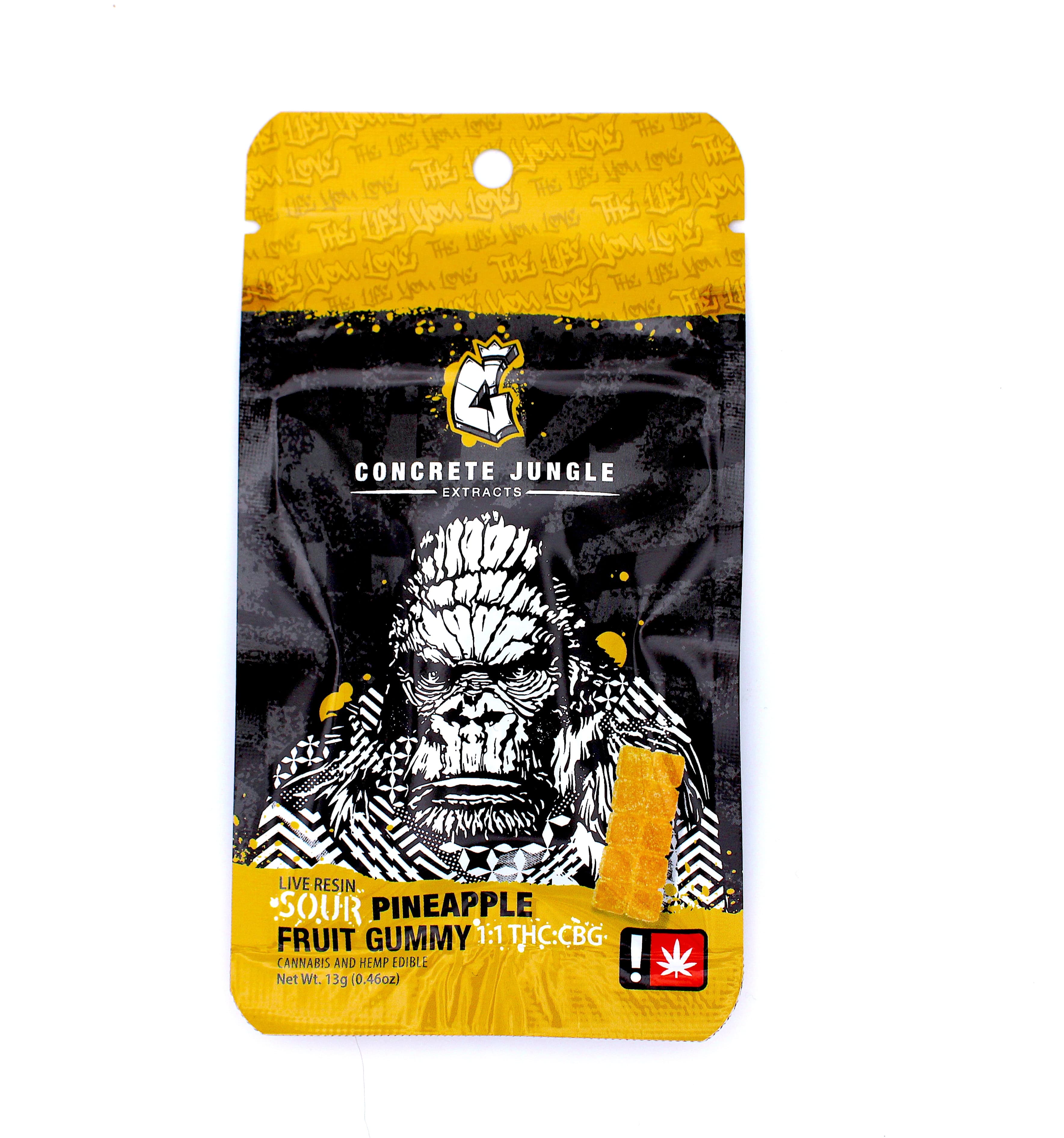 THCA Sour Pineapple Fruit Gummy